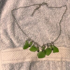 Green Sea Glass Necklace
